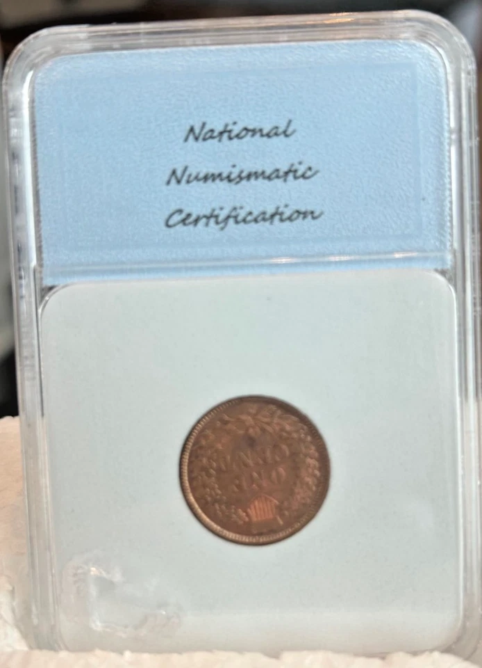 Hermoso centavo indio 1881, hermoso rojo/marrón, ¡compra la moneda NO el soporte!! Foto 4 de 4