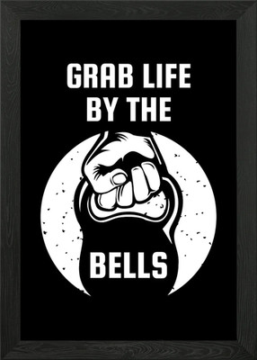 Grab Life By The Bell Gerahmtes Wandbild Poster Leinwanddruck Bild
