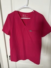 FIGS Scrub Set   Catarina One-Pocket Top  Zamora Jogger Pants   Pink, Size M