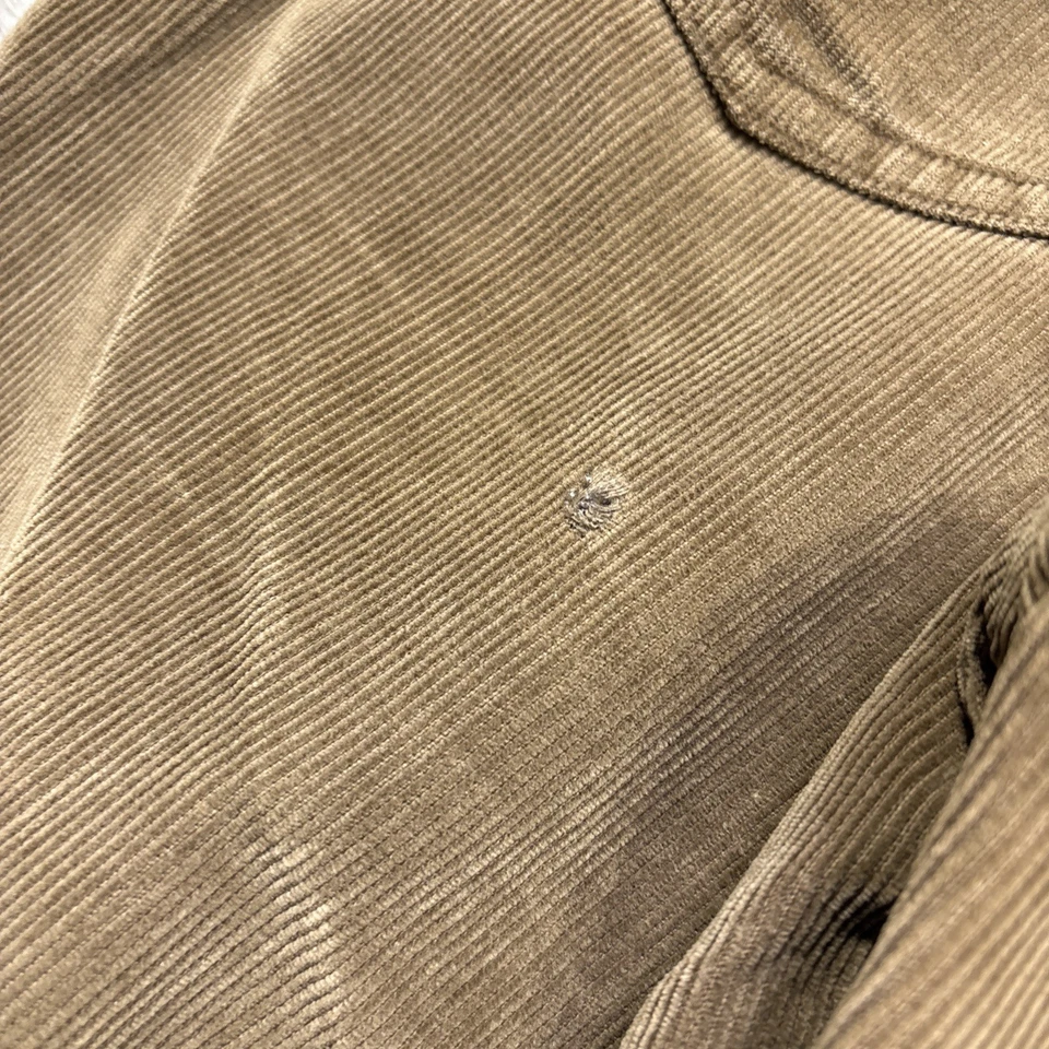 Pantalones de vestir acampanados vintage años 70 marrón pana garra cremallera 33x31 lengüeta blanca Foto 3 de 4