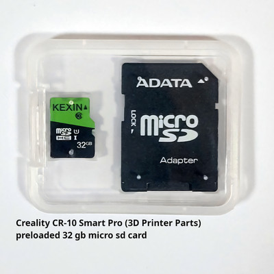 Creality CR-10 Smart Pro (3D Printer Parts) preloaded 32 gb micro sd card