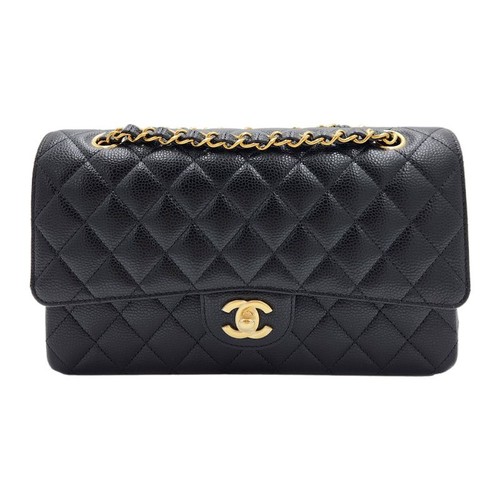 CHANEL Classic Flap Medium Shoulder Bag Black A01112 152197253
