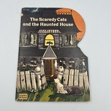 VTG 1982 The Scaredy Cats and The Haunted House Halloween Book By Cindy Wheeler