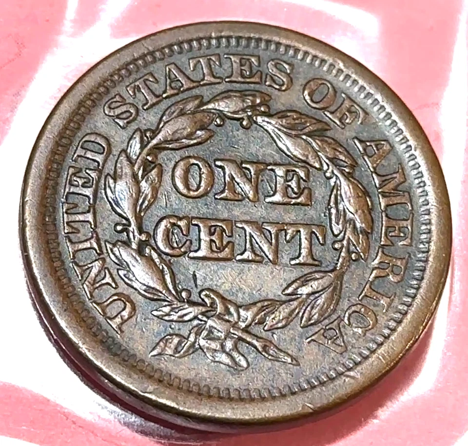 1851 centavo grande bons detalhes AU CHRC - Imagem 2 de 2