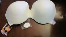 MAIDENFORM 3002 White STRAPLESS DREAMWIRE LIFT BRA w/ Straps Women's 40D NWT