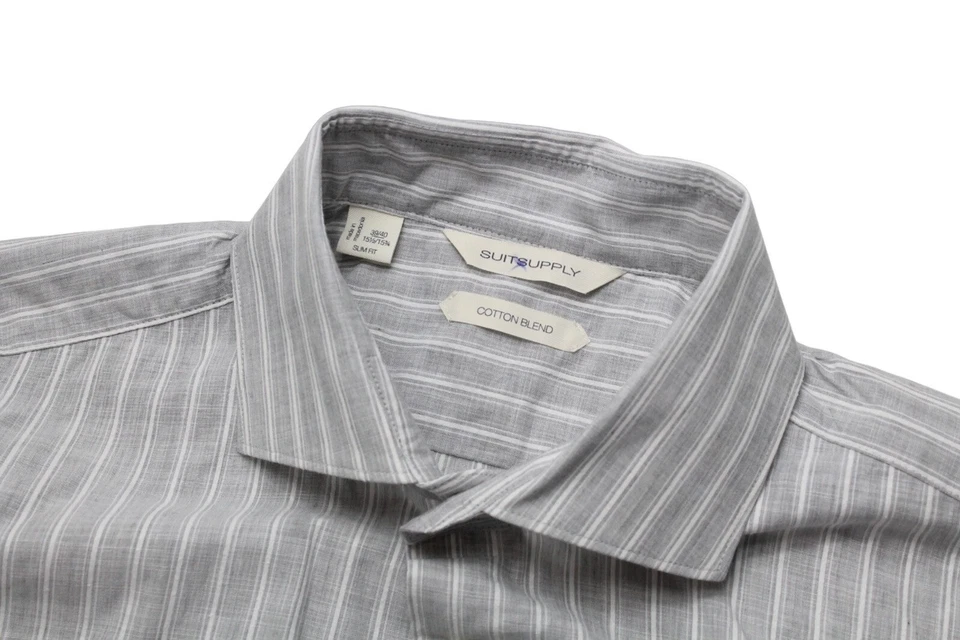 Camicia Formale Slim Fit In Cotone Blend Suitsupply Uomo 39/40 / 15 1/2 / 15 3/4 - Immagine 4 di 4