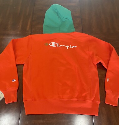 Carrots X Champion Reverse Weave Pullover Hoodie Orange/Green
