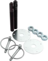 Allstar Professional Alum Haubenpin-Kit 1/2In Schwarz