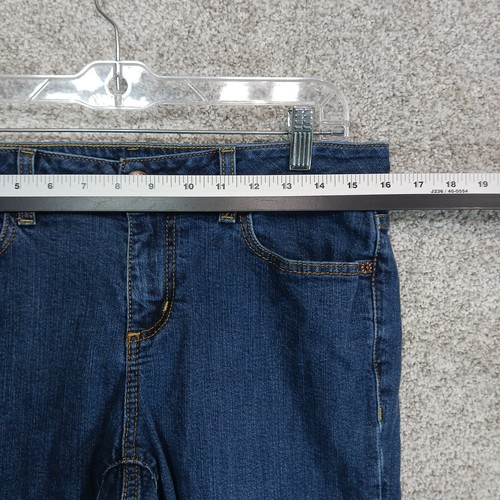 DKNY Jeans Womans size 10 Long Jean shorts 5 pockets Cuffed legs - Picture 8 of 12