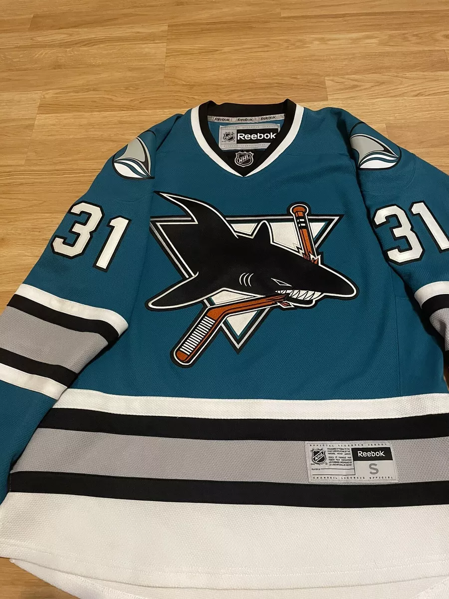 San Jose Sharks CCM Authentic NHL Hockey Jersey Teal Away 48 Blank