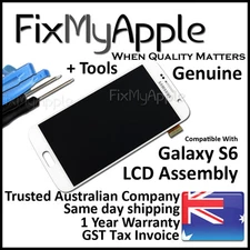 Samsung Galaxy S6 G920 OEM White LCD Touch Screen Digitizer Assembly Replacement