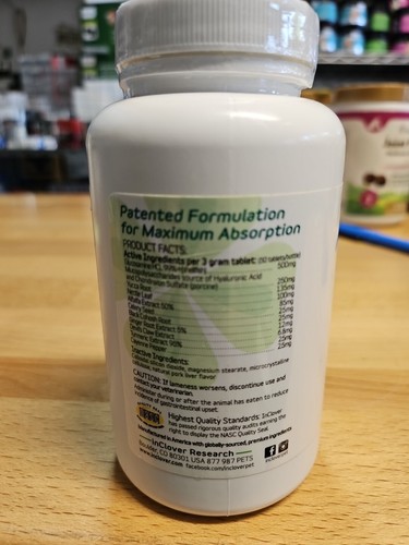 InClover Hip & Joint Joint Supplement Dogs by Connectin 50 tablets Exp 02/2025 - Picture 2 of 5