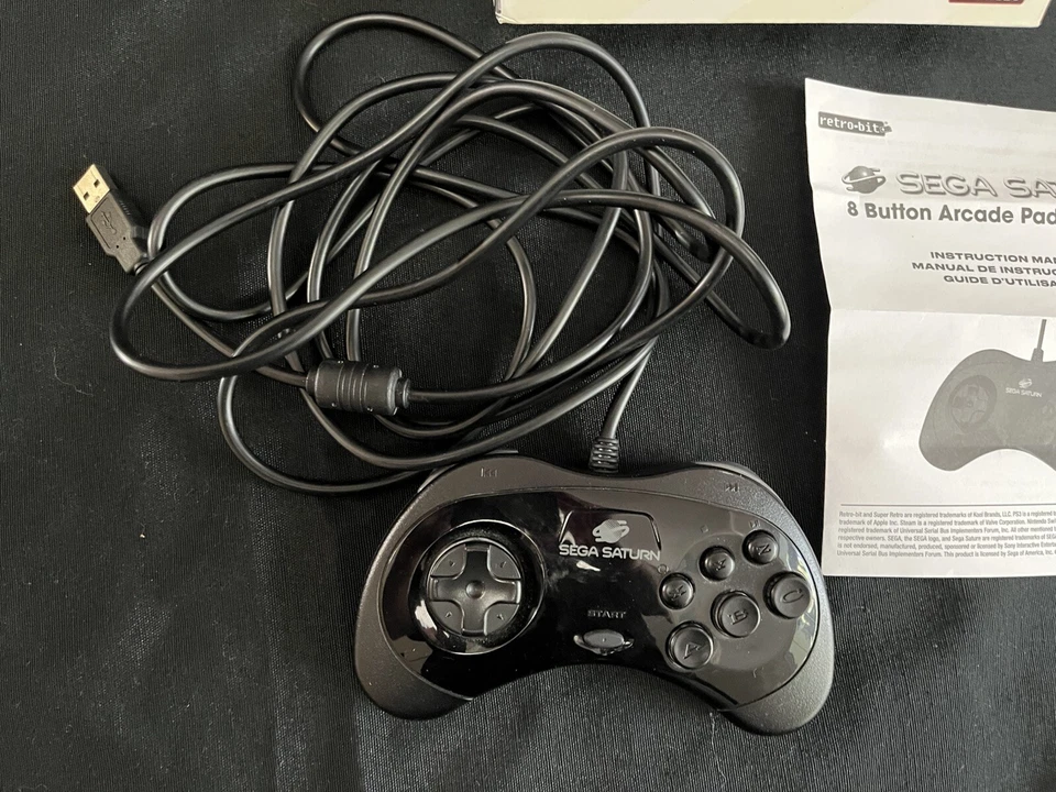 Retro-Bit Official Sega Saturn Controller Pad for Sega Saturn Broken R Button - Image 2 of 4