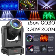 180W ZOOM RGBW Moving Head Stage Lighting LED GOBO DJ Light DMX Beam Disco Light