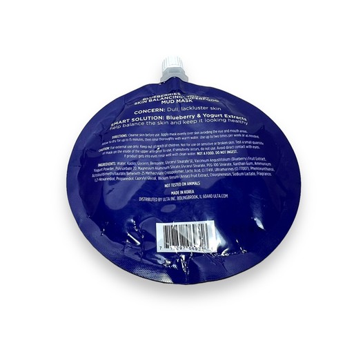 Ulta Beauty BLUEBERRIES & YOGURT Skin Balancing Superfood Mud Face Mask 1.8 Oz - Picture 3 of 3