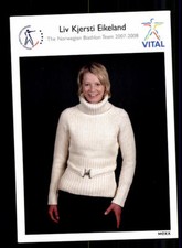 Liv Kjersti Eikeland Autogrammkarte Original Signiert Biathlon +A 175835