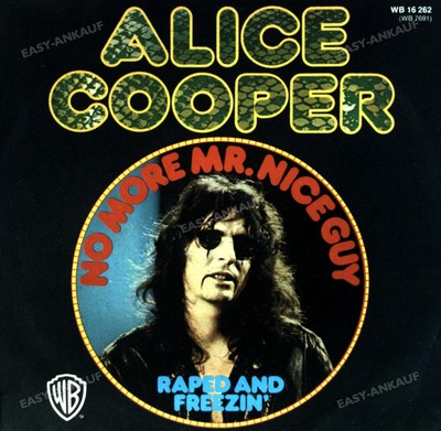 Alice Cooper - No More Mr. Nice Guy / Raped And Freezin' 7'' (VG+/VG+) '