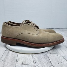 Coach Shoes Mens Oxfords Gilbert Brown Tan Suede 9.5D Q4093