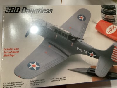 Vintage rare Sealed vintage SBD DAUNTLESS AIRPLANE MODEL KIT