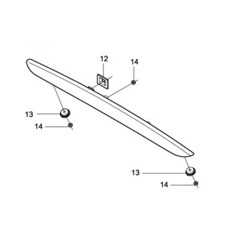 For Volvo XC60 20092016 HMSL Tail Light High Mount 3rd Brake Stop Lamp