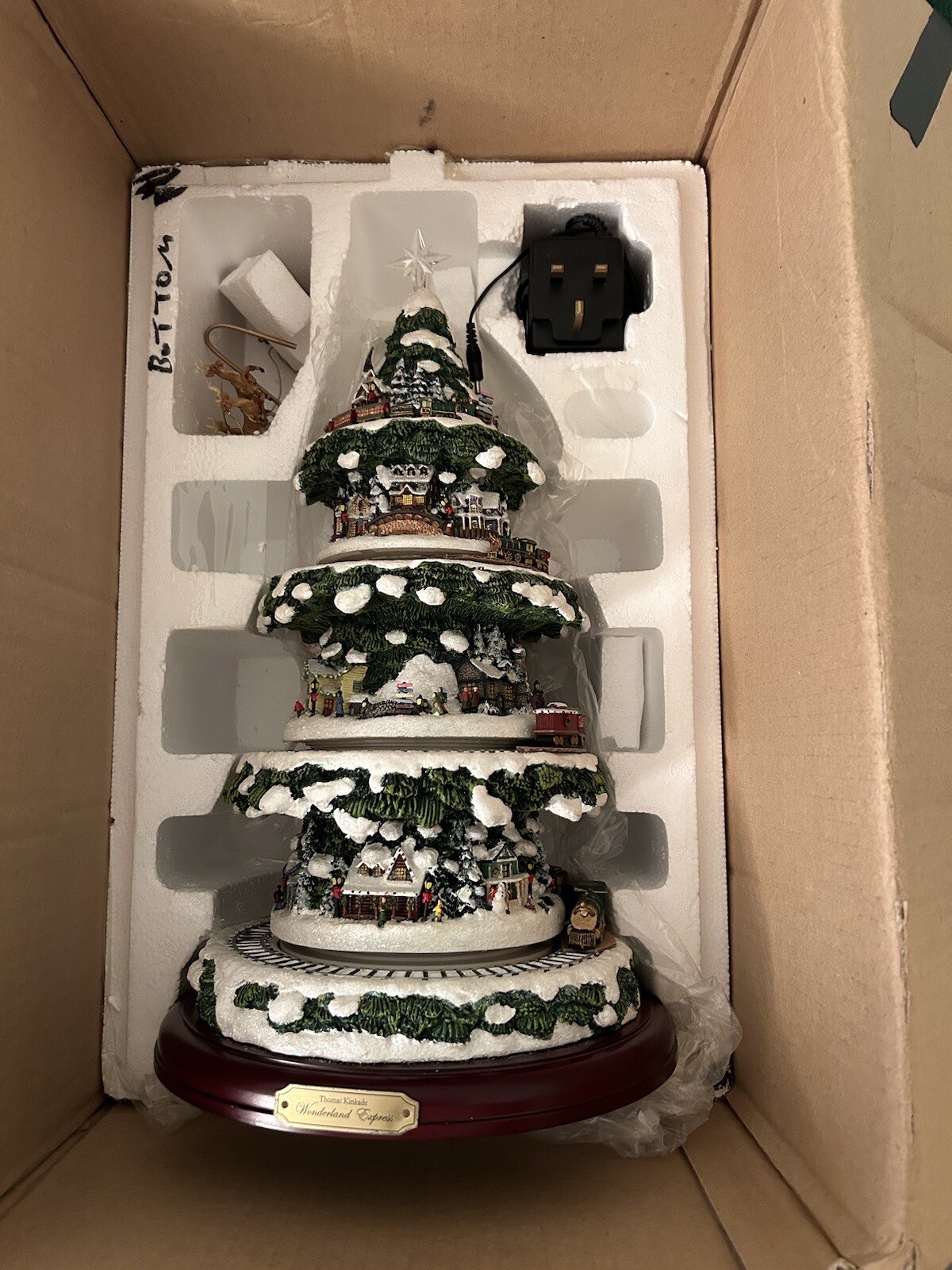 THOMAS KINKADE WONDERLAND EXPRESS CHRISTMAS TREE 43 CM TALL eBay