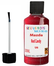 Paint Touch Up For Mazda Mazda 6 Red Candy Code U6 Scratch Car Chip Repair