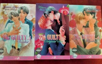 The Guilty Vol 1,2 & 4  Katsura Izumi (Yaoi Novels) HTF English Novels