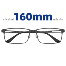 Wide Glasses for Big Face Fat Large Head Men 160 Frame Width 61 Lens Rectangular