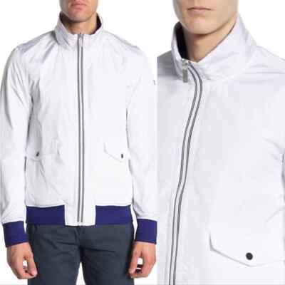 Scotch & Soda Track Jacket White Blue XL NWT
