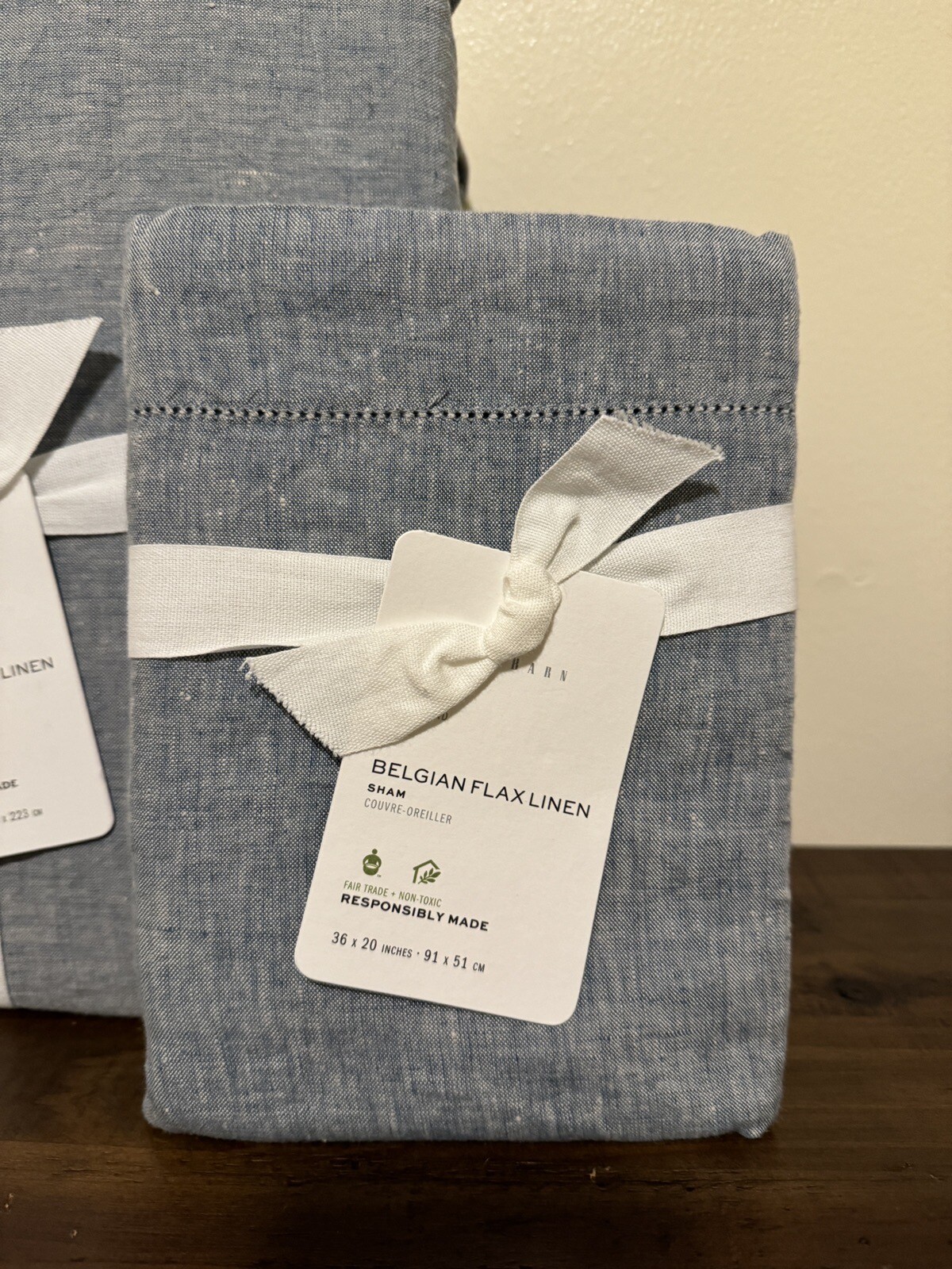 Pottery Barn Belgian Flax Linen Full / Queen Plus Shams eBay