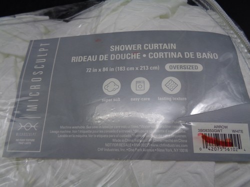 Microsculpt No Fuss Shower Curatin 72" x 84" - Picture 3 of 4