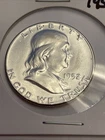 1952 Franklin Silver Half Dollar - Proof.  Frosty Uncirculated