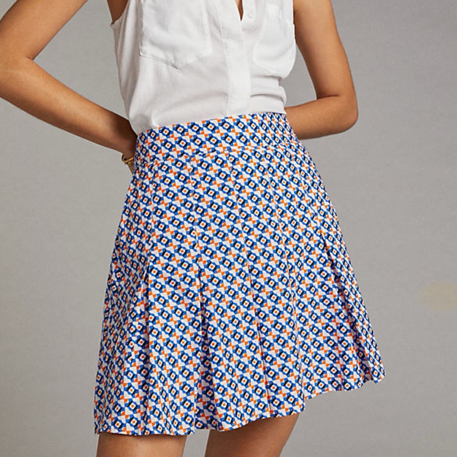 Maeve By Anthropologie Pleated Mini Skirt