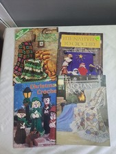 Lot Of 4 Crochet Needlework Knit Booklets
