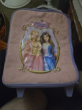 RARE 2004 Barbie And The Princess And The Pauper Rolling Doll Carrier / Suitcase