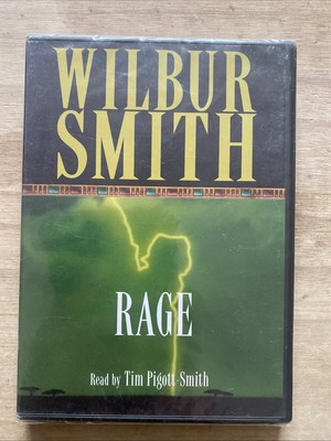 Rage NEW CD DVD Audio Wilbur Smith Read By Tim Piggot Smith Audiobook 3 Discs