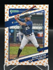 Byron Buxton 2021 Donruss On Fire Parallel /75 Minnesota Twins Short Print