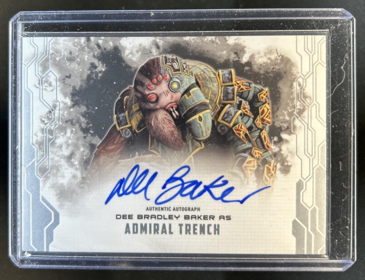 2017 Topps Star Wars Masterwork Dee Bradley Baker Auto Autograph Silver #MAB-DB