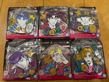 JoJo's Bizarre Adventure Ichiban Kuji Rubber Charm Set J Prize 6 Characters New