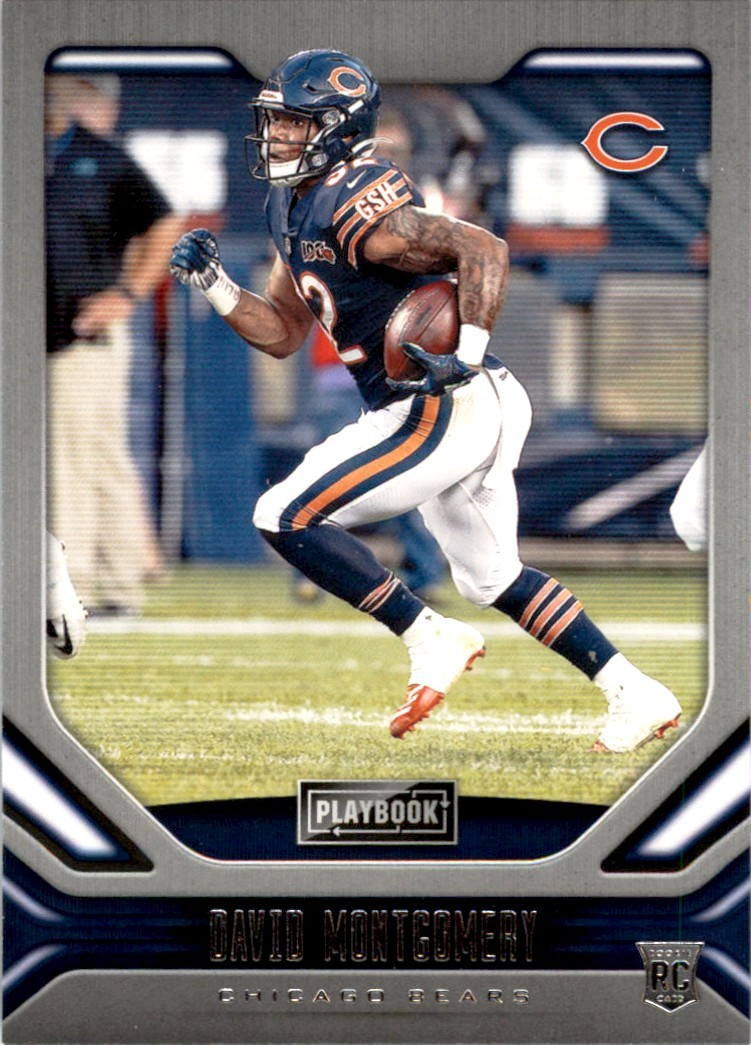 2019 Panini Playbook DAVID MONTGOMERY RC CHICAGO BEARS #111 NM-MT