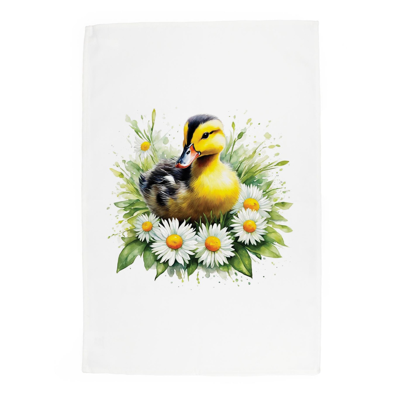 Duckling Tea Towel - Panama Cotton Dish Cloth Kitchen Gift for Bird Lovers