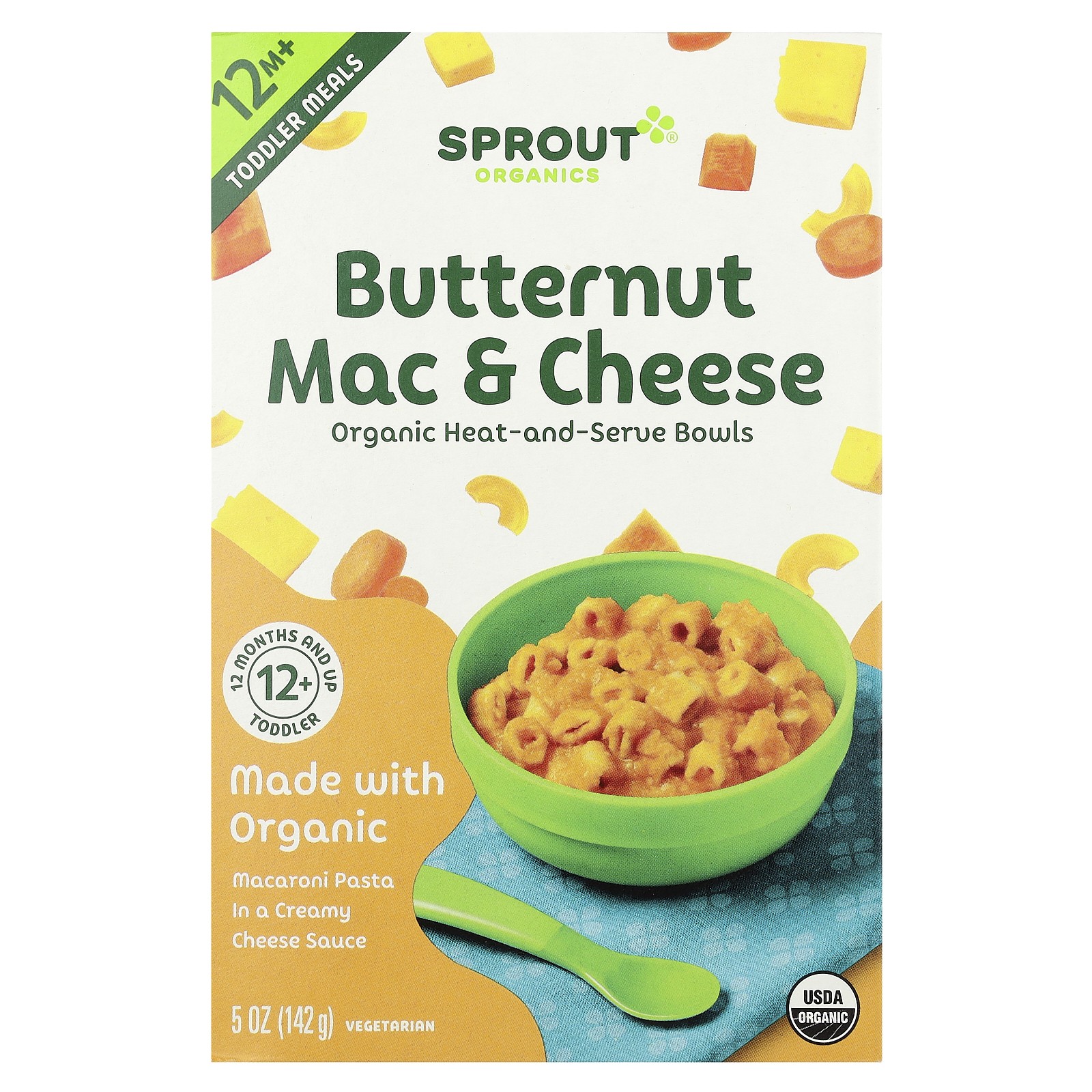 Toddler Meals, 12 Months+, Butternut Mac & Cheese, 5 oz (142 g)