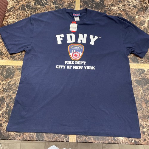 FDNY T-SHIRT Crewneck New York Fire Department Athletic Tee, Gray