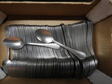 80 Stainless Flatware Spoon Blanks - unbuffed teaspoons - Metalcraft - USA