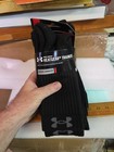 XL Under Armour Men's HeatGear TRAINER 4-Pack Socks BLACK  SIZE 13-16. B2 — photo 1