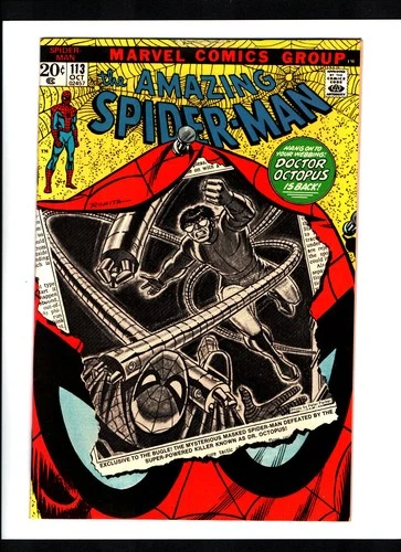 AMAZING SPIDER-MAN #113 (1972) 1ST APPEARANCE OF HAMMERHEAD VF+/VFNM