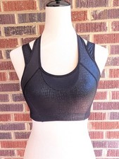 Syrokan Sports Bra High Support Full Coverage Racerback Wireless -Black- Small