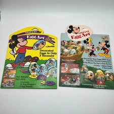 Vintage Mickey Minnie Mouse Instant Egg Art Easter Egg Wrappers Sun Hill