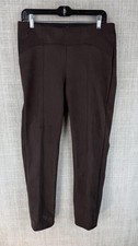 SOHO APPAREL Pants Womens M Brown Jegging Microfiber Pull On Stretch Slim