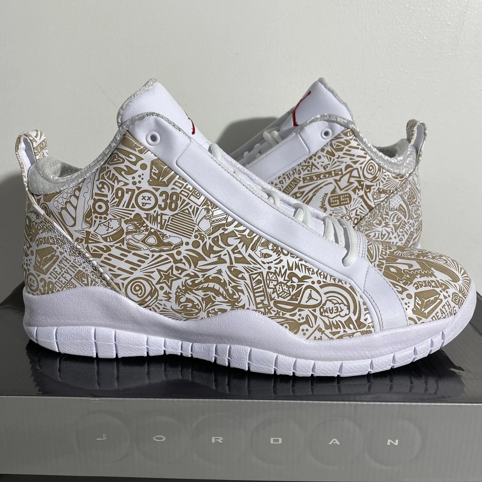 Talla 12.5 - Air Jordan Accolades Premier Laser Blanco 395574-103 ¡Nuevo! ¡Envío rápido! Foto 2 de 4